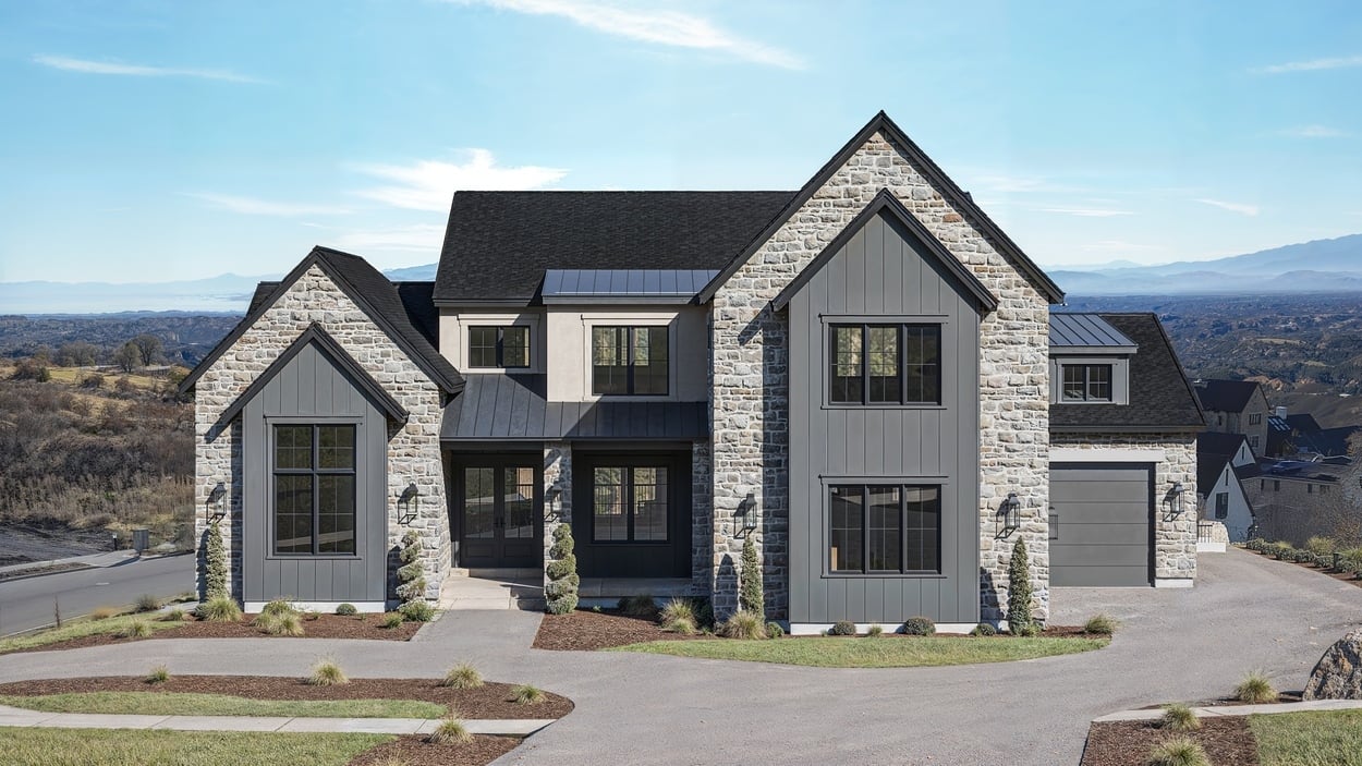 Alpine Utah Luxury Custom Home Builder Front of Home