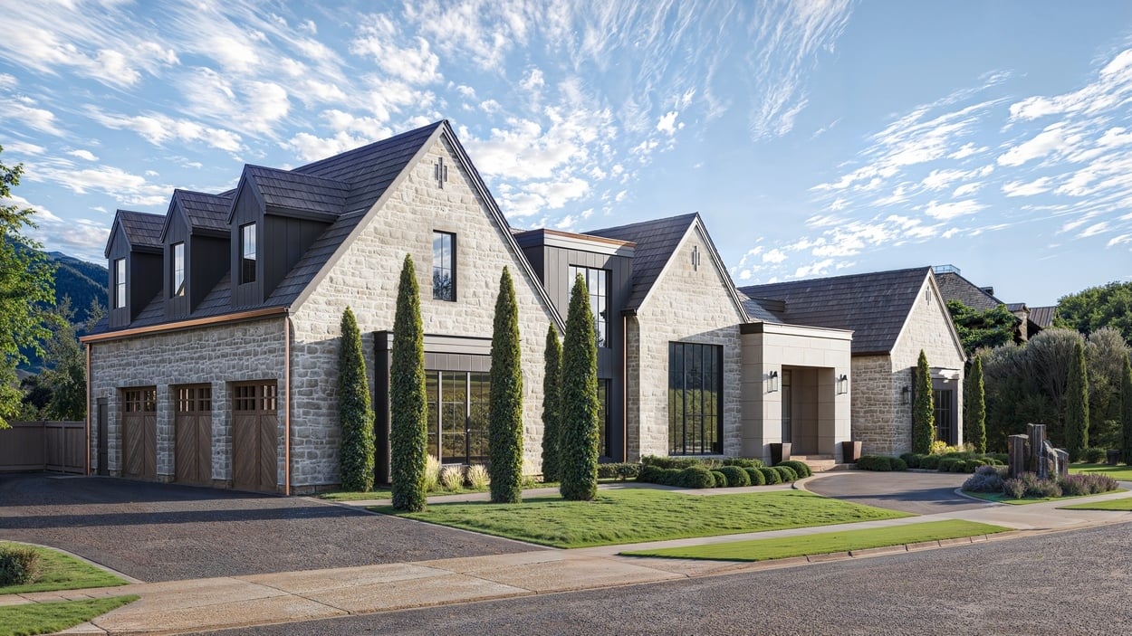 E Builders 2025 Parade Home Side View For Sale