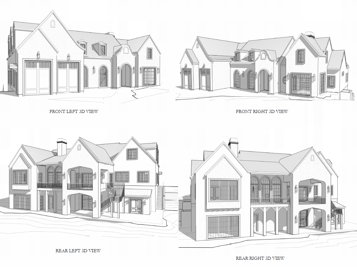 Exterior  Elevations  - Alpine Utah Luxury Home
