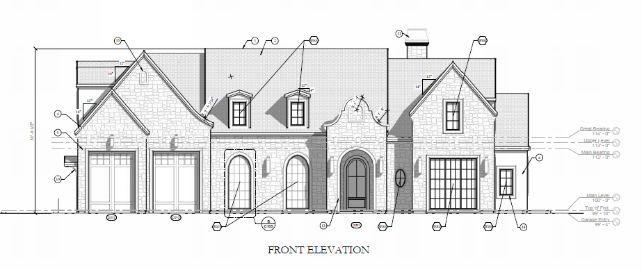 Front Elevation - Alpine Utah Luxury Home  Front View